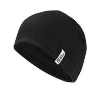 Beanie JACK WOLFSKIN "MERINO BEANIE" Gr. ONE SIZE, schwarz (black) Damen Mützen (94575965-0) black