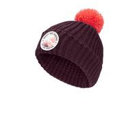 Jack Wolfskin Pompom Badge Beanie Kids Gefütterte Mütze Kinder S purple 1911751_I0116_A06