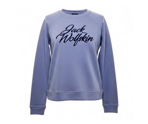 Jack Wolfskin New Winter Sweatshirt Damen Fleece Pullover Blau