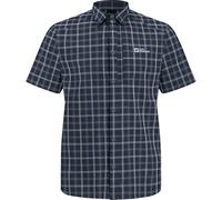 Jack Wolfskin Herren Norbo S/S Shirt Hemd, Night Blue Checks, M EU