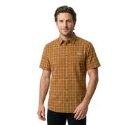 Funktionshemd JACK WOLFSKIN "NORBO S/S SHIRT M", Herren, Gr. M (50), Normalgrößen, check, autumnleaves, Obermaterial: 95% Polyamid, 5% sonstige Fasern, Hemden (71392609-M) check, autumnleaves