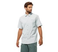 Jack Wolfskin Herren Norbo S/S Shirt Hemd, Cool Grey Check, L EU