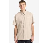 Funktionshemd JACK WOLFSKIN "NORBO S/S SHIRT M", Herren, Gr. XXL (58), Normalgrößen, check, oyster, Obermaterial: 95% Polyamid, 5% sonstige Fasern, Hemden (26138201-XXL) check, oyster
