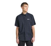 Jack Wolfskin Norbo S/S Shirt Men Atmungsaktives T-Shirt mit UV-Schutz Herren S miscellaneous,blue Night Blue Checks