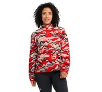 Jack Wolfskin - Women's Paw Era 100 Print Halfzip - Fleecepullover, Gr. XL, rot (MountainPawSirenRed)