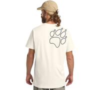 Jack Wolfskin Paw Time T-Shirt Men T-Shirt aus Bio-Baumwolle Herren L white cotton white