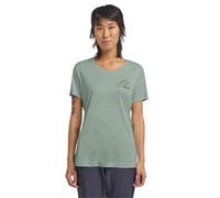 Jack Wolfskin Peak Graphic T-Shirt Women Kurzarm Funktionsshirt Damen S multi color NEW MOUNTAIN green zinnia