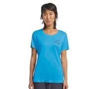 Jack Wolfskin T-Shirt Peak Graphic – Funktionsshirt Damen Kurzarm L, NEW MOUNTAIN empire blue