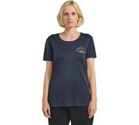 Jack Wolfskin Damen Peak Graphic W T-Shirt, MTN Midnight Sky, XS EU