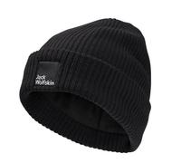 Jack Wolfskin Pergamon Beanie Klassische Strickmütze M black