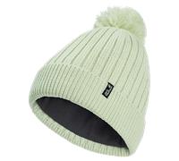 Jack Wolfskin Pom Pom Beanie Winddichte Wollmütze mit Pompom Unisex L green A66177_E0338_A10