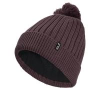 Jack Wolfskin Pom Pom Beanie Winddichte Wollmütze mit Pompom Unisex M purple A66177_I0159_A08