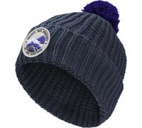 Jack Wolfskin - Kid's Pompom Badge Beanie - Mütze, Gr. 48 cm-51 cm S - 48 - 51 cm, blau (MidnightSky/MidnightSky)