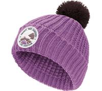 Jack Wolfskin - Kid's Pompom Badge Beanie - Mütze, Gr. 48 cm-51 cm S - 48 - 51 cm, lila/rosa (VividOrchid)