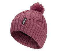 Jack Wolfskin Unisex Pompom Beanie-Mütze, Raisin, Einheitsgröße EU