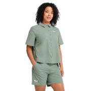 Jack Wolfskin Prelight Suncool Shirt Women Kurzarm Bluse mit UV-Schutz Damen 2XL green A65829_E0272_A14