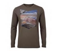 Jack Wolfskin Print Longsleeve Shirt Herren Sportshirt Berg Wandershirt Braun M