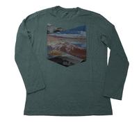 Jack Wolfskin Print Longsleeve Shirt Herren Sportshirt Berg Wandershirt Grün M