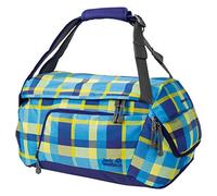 Jack Wolfskin Ramson 35 Rucksack Tasche, Kinder, 2004471, Blue Woven Check, Einheitsgröße