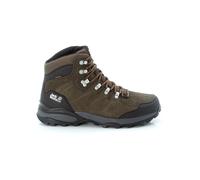 Jack Wolfskin M Refugio Texapore Mid Khaki - Phantom, Größe EU 41 - Herren Wanderschuh, Farbe Oliv