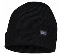 Jack Wolfskin Rib Beanie in black, Größe Einheitsgröße