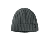 Jack Wolfskin Rib Knit Beanie Strickmütze Slate green