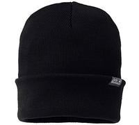 Jack Wolfskin Rib Beanie in black, Größe Einheitsgröße
