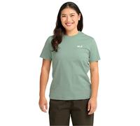 Jack Wolfskin T-Shirt Essential T W Damen aus Bio-Baumwolle Türkis (GreenZinnia) XS
