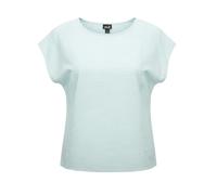 Jack Wolfskin Shirt Linen Look Top Damen kurzarm Bluse Blau