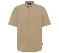 Jack Wolfskin Hemd Sierra Canyon S/S - Kurzarm, UV-Schutz - Herren XXL Beige (HazelWood)