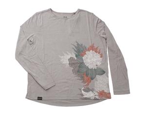 Jack Wolfskin Sky Flex Longsleeve Shirt Damen Langarm-Shirt Sportshirt Grau
