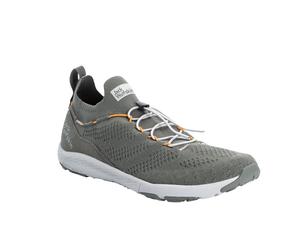 Jack Wolfskin Sneaker Spirit Knit Low (Alltagschuhe, leicht und flexible Sohle) khaki/grau Herren, Größe Euro (US) 46 (12,5)