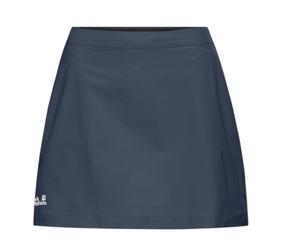Jack Wolfskin Sommerrock Prelight Pulse Skort (mit Innenhose, atmungsaktiv) dunkelblau Damen, Größe S
