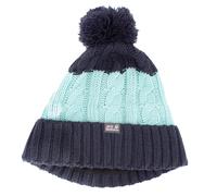 Jack Wolfskin Stormlock Pompom Beanie Kinder Winter Mütze Fleece 1908071-4098