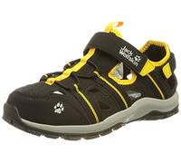 Jack Wolfskin Sun Climber K Sandale, Black/Burly Yellow Xt, 32 EU