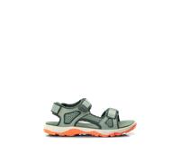 Sandale JACK WOLFSKIN "TARACO BEACH SANDAL K", Mädchen, Gr. 28, grün (hellgrün), Synthetik, Schuhe Sandale (12735527-28) hellgrün
