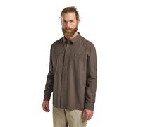 Langarmhemd JACK WOLFSKIN "TARANGO LS SHIRT M", Herren, Gr. M (50), Normalgrößen, braun (cold, coffee), Oberstoff: 55% HANF, 45% BAUMWOLLE ; Oberstoff: 55% HANF, 45% BAUMWOLLE, Hemden (98464208-M) col