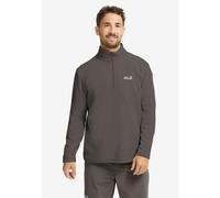Stehkragenpullover JACK WOLFSKIN "TAUNUS 100 HZ M", Herren, Gr. XXXL (60), flint, Obermaterial: 100% POLYESTER, Pullover Stehkragenpullover (48053961-XXXL) flint