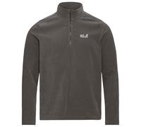 Stehkragenpullover JACK WOLFSKIN "TAUNUS 100 HZ M", Herren, Gr. XL (54/56), flint, Obermaterial: 100% POLYESTER, Pullover Stehkragenpullover (48053961-XL) flint