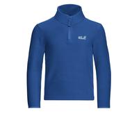 Stehkragenpullover JACK WOLFSKIN "TAUNUS 100 HZ K", Jungen, Gr. 128, pink (foxglove), Obermaterial: 100% POLYESTER, Pullover Stehkragenpullover, Kinder-Fleecepullover, Halfzip-Reißverschluss, Stehkrag
