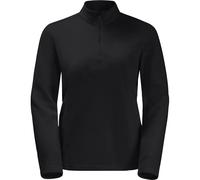 Jack Wolfskin Fleecepullover Taunus mit halbem Reißverschluss Damen L Schwarz