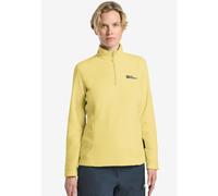 Stehkragenpullover JACK WOLFSKIN "TAUNUS HZ W", Damen, Gr. XS, lemonice, Oberstoff: 100% POLYESTER, Pullover (47974219-XS) lemonice