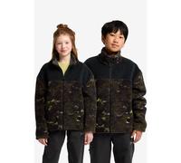 Fleecejacke JACK WOLFSKIN "TEEN AOP FLEECE K", Jungen, Gr. 152, lichenpeat, Oberstoff: 100% POLYESTER; Kontrastmaterial 1: 100% POLYESTER; Futter 1: 100% POLYESTER, Jacken (71712165-152) lichenpeat