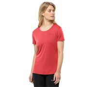 Jack Wolfskin Trainingsshirt "Tech" in Rot - Größe S | Damen Outdoor Tops Shirts
