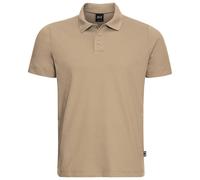 Poloshirt JACK WOLFSKIN "TRAVEL POLO M", Herren, Gr. S (48), beige (hazelwood), Obermaterial: 100% POLYESTER, Shirts (12124024-S) hazelwood