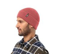 Jack Wolfskin Unisex Cosy Beanie-Mütze, Red Coral, Einheitsgröße EU