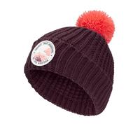 Jack Wolfskin Pompom Badge Beanie Kids Gefütterte Mütze Kinder S purple 1911751_I0116_A06