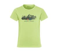 Jack Wolfskin Unisex Kinder Hiking Graphic Kids T-Shirt, Print Cool Matcha, 176 EU