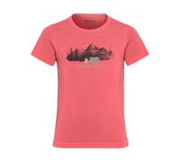 Jack Wolfskin Unisex Kinder Hiking Graphic Kids T-Shirt, Print Sunset Coral, 164 EU