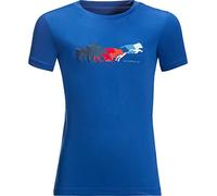 Jack Wolfskin Unisex Kinder Jumping Wolf K T Shirt, coastal blue, 116 EU
